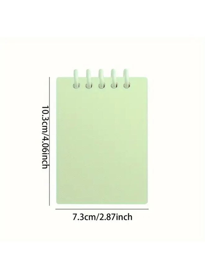 4pcs Mini Pocket Notebooks Sakura Pink Soft Colored Perforated Pages Compact Practical - Image 4